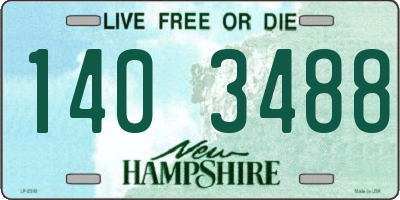NH license plate 1403488