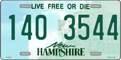NH license plate 1403544
