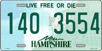 NH license plate 1403554