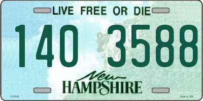 NH license plate 1403588