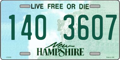 NH license plate 1403607