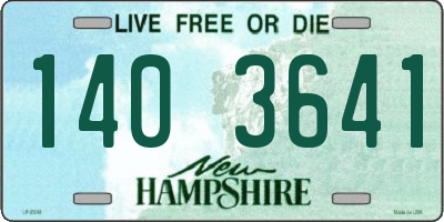 NH license plate 1403641
