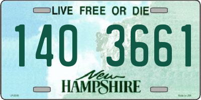 NH license plate 1403661