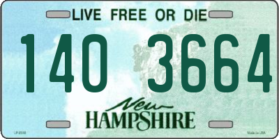NH license plate 1403664