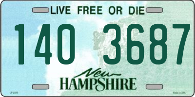 NH license plate 1403687