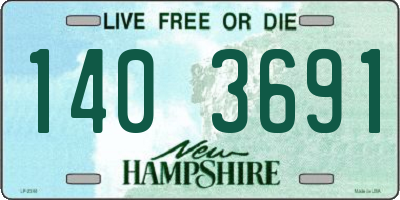 NH license plate 1403691