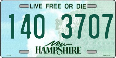 NH license plate 1403707