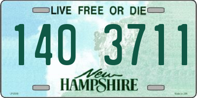 NH license plate 1403711