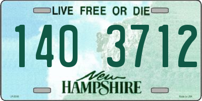 NH license plate 1403712