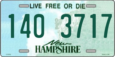 NH license plate 1403717