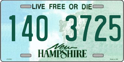 NH license plate 1403725