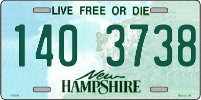 NH license plate 1403738