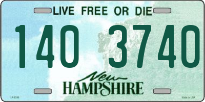 NH license plate 1403740