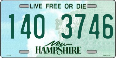 NH license plate 1403746