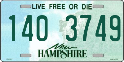 NH license plate 1403749