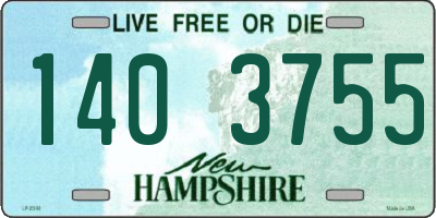 NH license plate 1403755