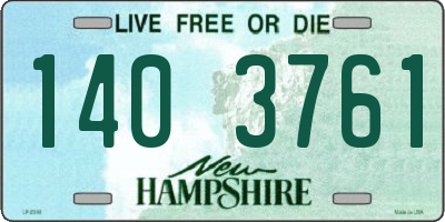 NH license plate 1403761