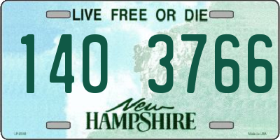 NH license plate 1403766