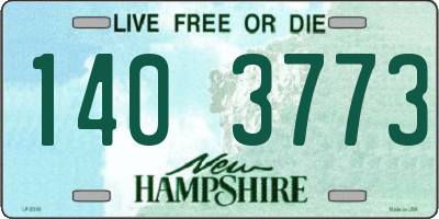 NH license plate 1403773