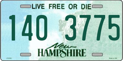 NH license plate 1403775