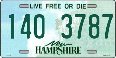NH license plate 1403787