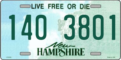 NH license plate 1403801