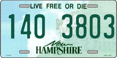 NH license plate 1403803