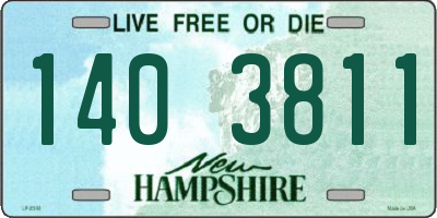 NH license plate 1403811