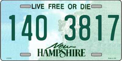 NH license plate 1403817