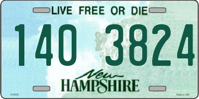 NH license plate 1403824