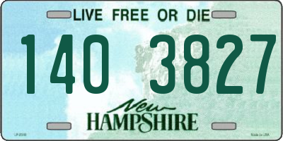 NH license plate 1403827