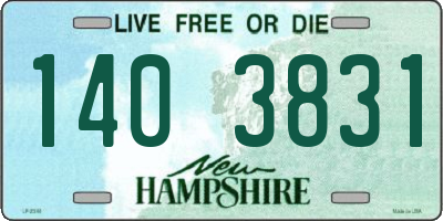 NH license plate 1403831