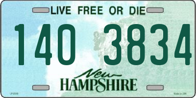 NH license plate 1403834
