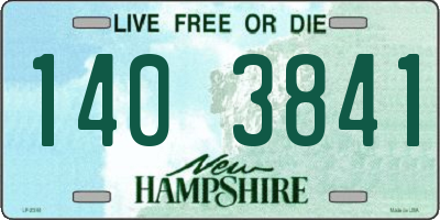 NH license plate 1403841