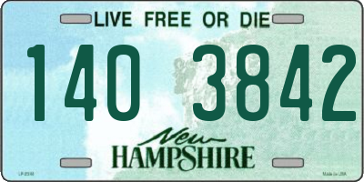 NH license plate 1403842