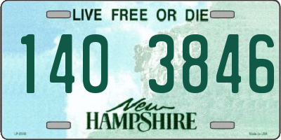 NH license plate 1403846