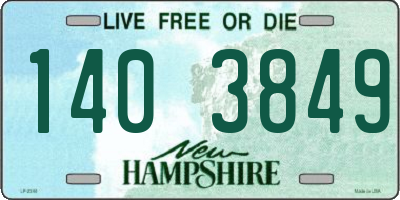 NH license plate 1403849