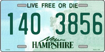 NH license plate 1403856