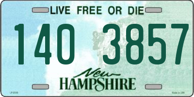 NH license plate 1403857