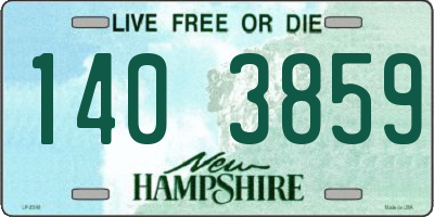 NH license plate 1403859