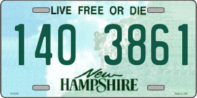 NH license plate 1403861