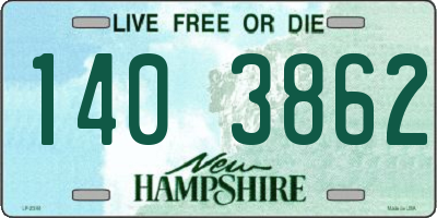 NH license plate 1403862