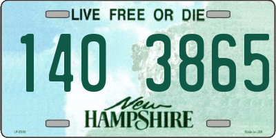 NH license plate 1403865