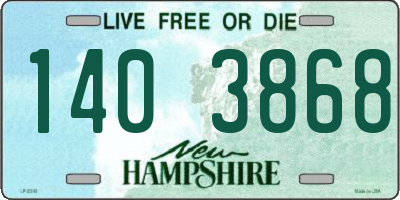 NH license plate 1403868