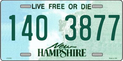 NH license plate 1403877