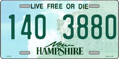 NH license plate 1403880