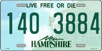 NH license plate 1403884
