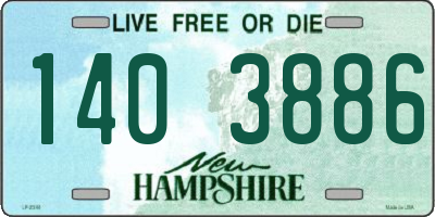 NH license plate 1403886