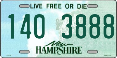 NH license plate 1403888