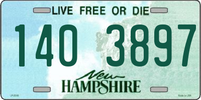 NH license plate 1403897